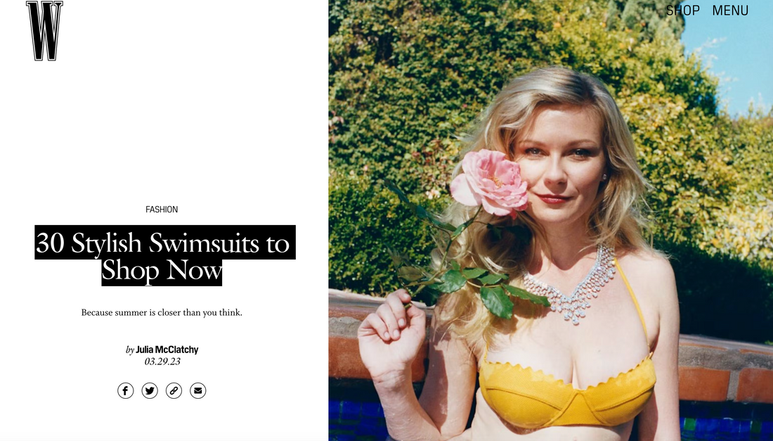 W Magazine's - 30 Stylish Swimsuits to Shop Now featuring Hermoza!