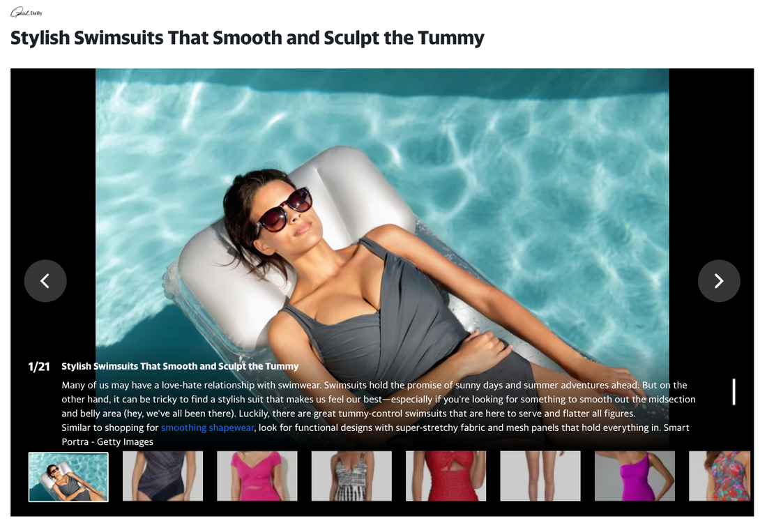 Yahoo's - Stylish Swimsuits That Smooth and Sculpt the Tummy featuring HERMOZA
