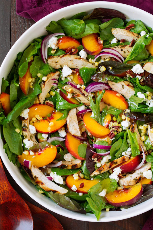 Savoring the Season: A Summer-Ending Salad with Peaches