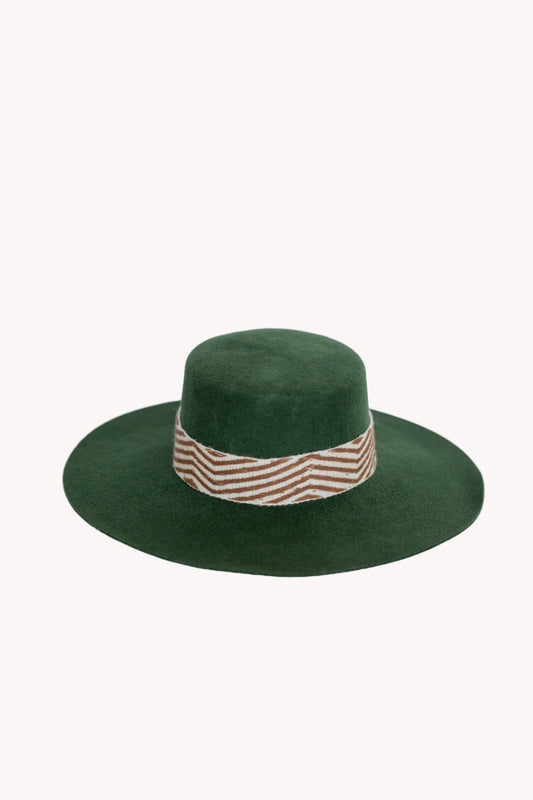 Hunter Green Spanish Hat by Andeana Hats