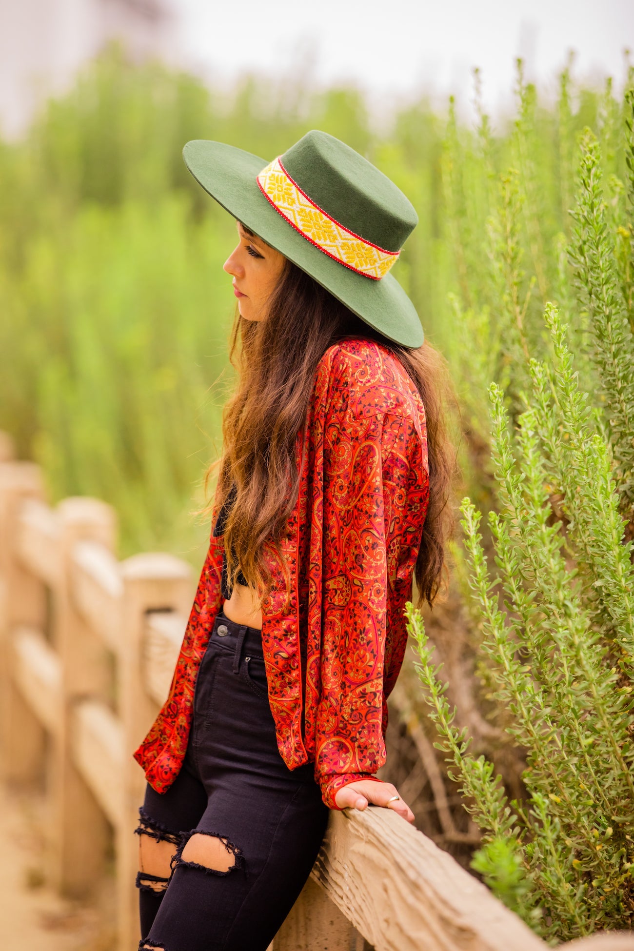 Hunter Green Spanish Hat by Andeana Hats