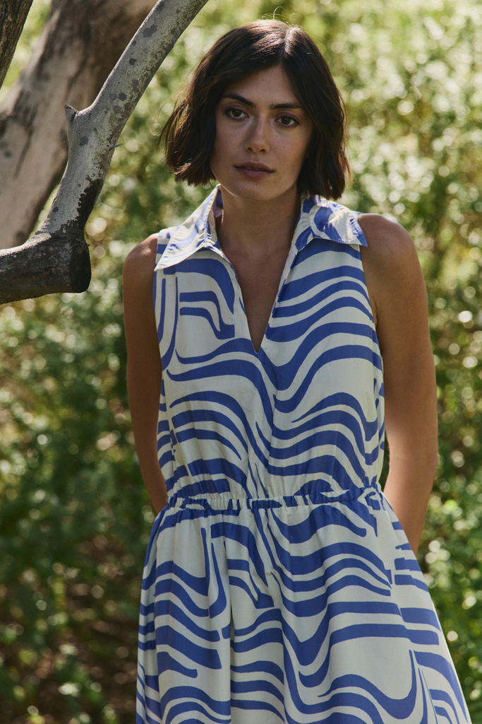 Alice Midi Dress in Revel In Retro