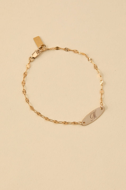 Banks Initial Bracelet by Set & Stones