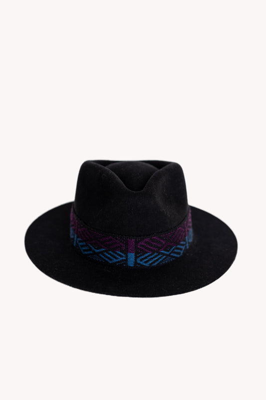 Black Fedora Hat by Andeana Hats