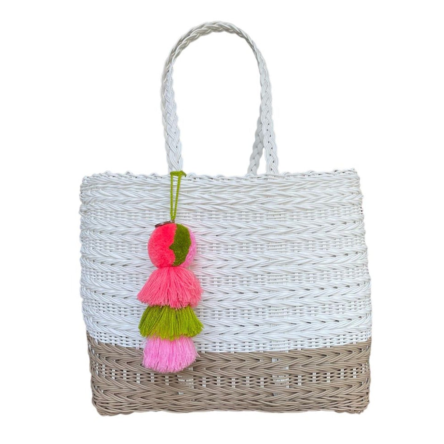 Coastal Knit Boardwalk Citron Tote by Squeeze de Citron