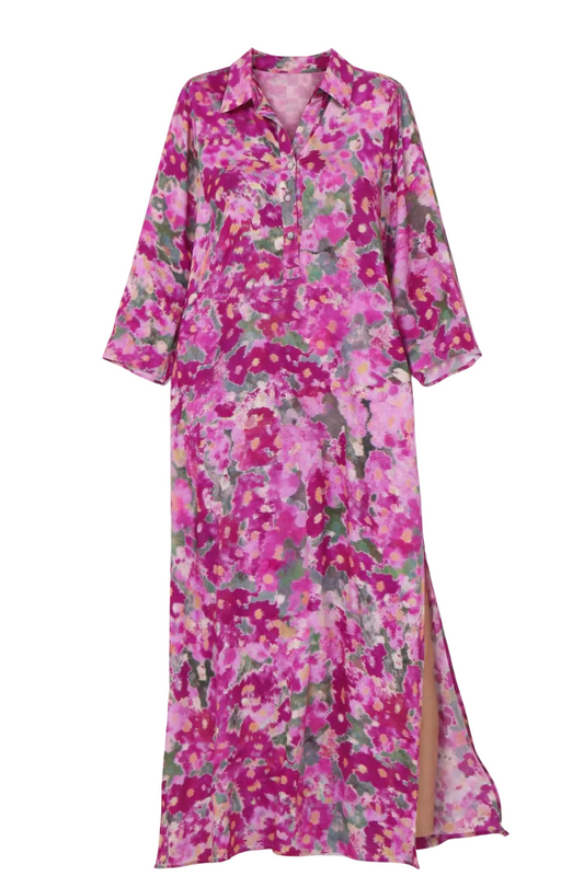 Antoinette Pocket Midi Dress in Scarlett Ikat - FINAL SALE