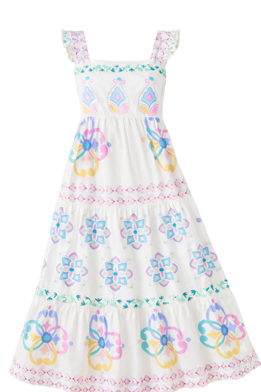 Olivia Maxi Dress in Graceful Garlands - FINAL SALE