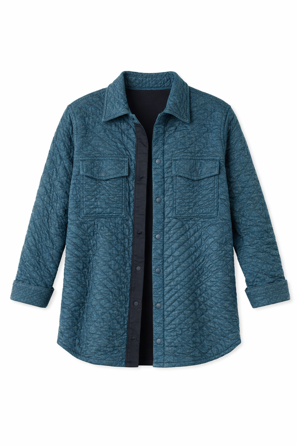 Abuelo Quilted Jacket in Blue Heather - FINAL SALE