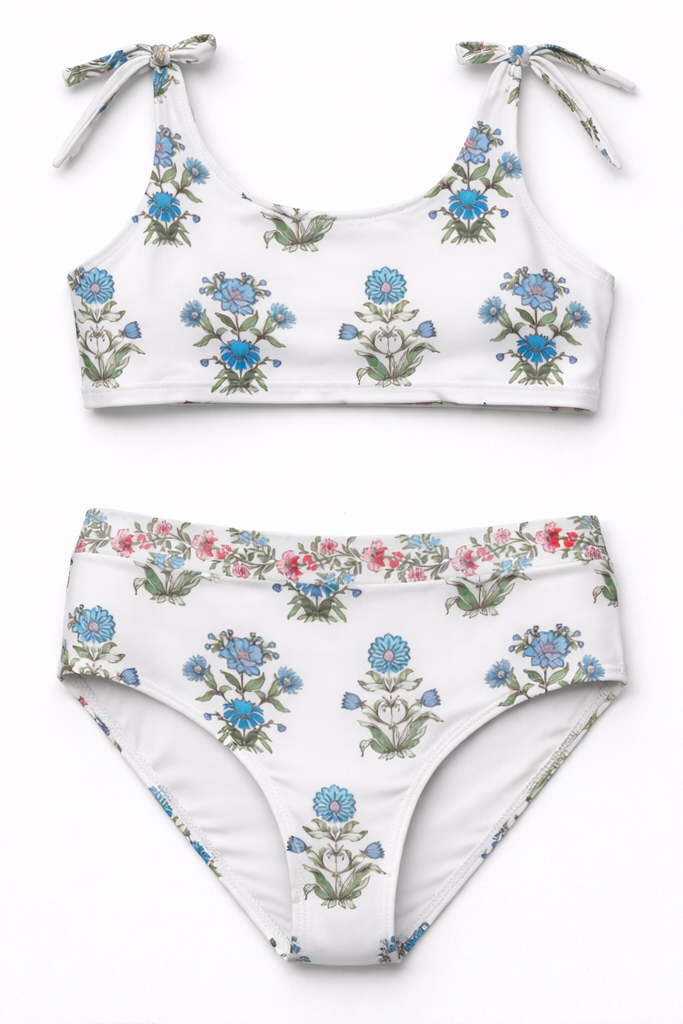 Little Lauren Two-piece Swimsuit Set in Party on the Prairie