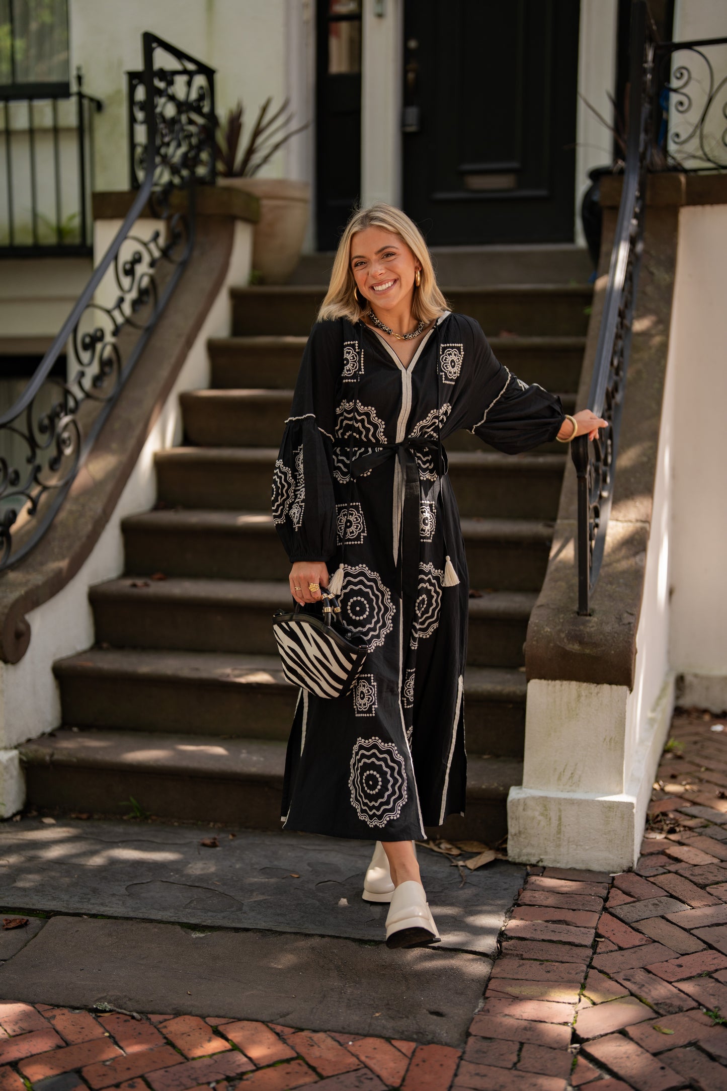 Back in Black Caftan by TELA Mercantile
