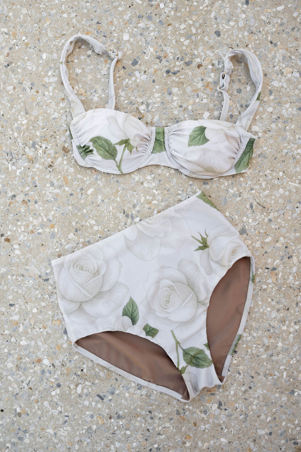 Grace High-Waist Swimsuit Bottom in Grace in Bloom
