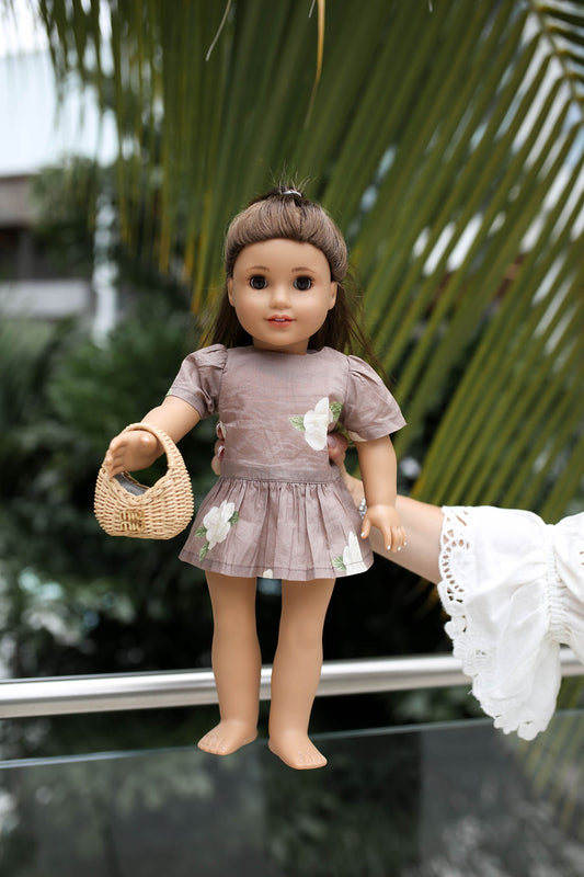 Diana 18 inch Little Doll Dress in Wildflower Lane