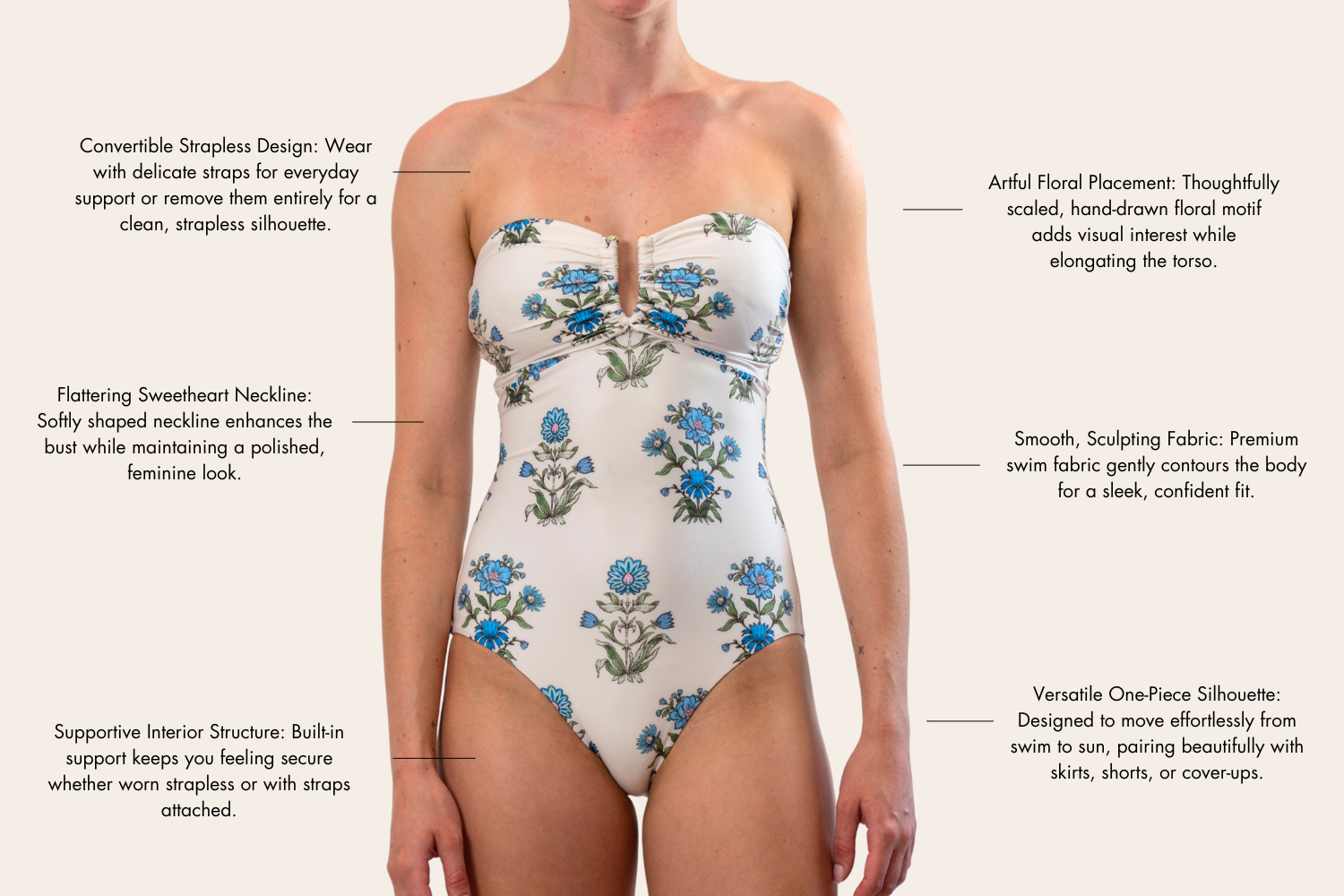 Maribelle One-piece Swimsuit in Party on the Prairie – Hermoza Maribelle One-piece Swimsuit in Party on the Prairie – Hermoza