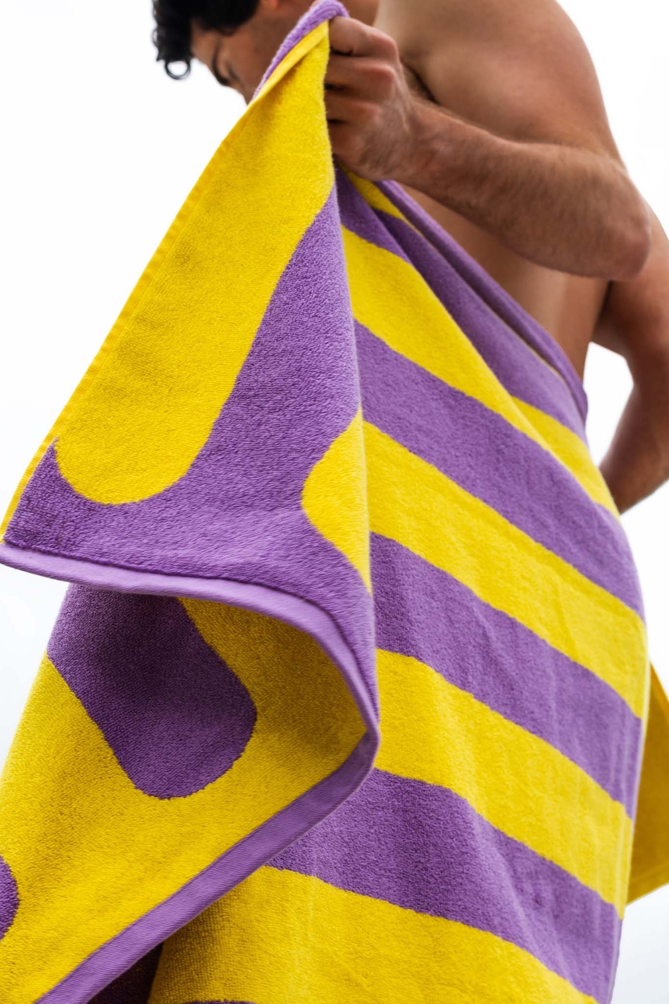 Grape Glow Towel by Public Pool