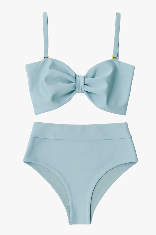 Hazel High Waisted Bottom in Celestial Blue
