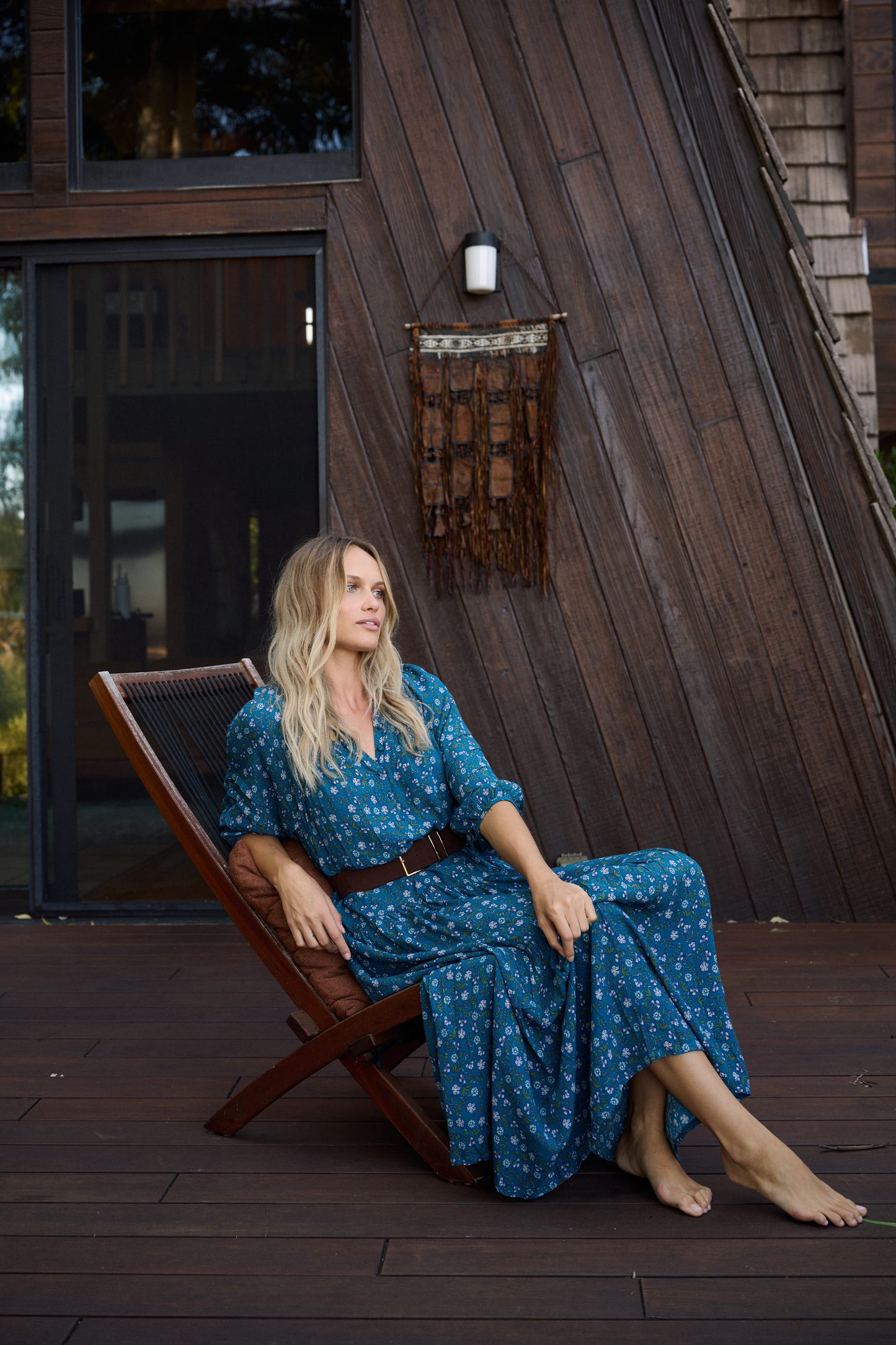 Zoey Jo Belted Tiered Maxi Dress
