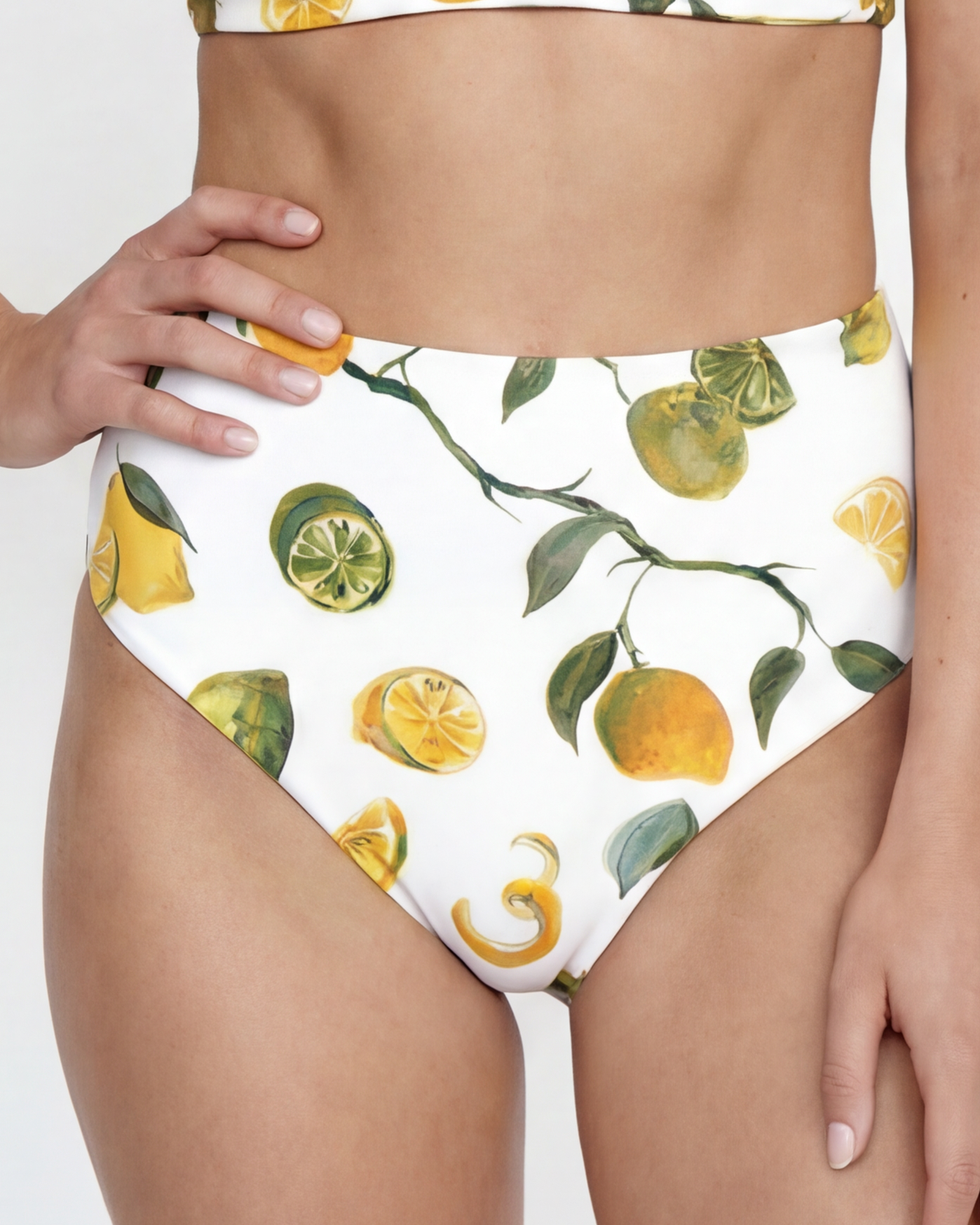 Vanessa Reversible High Waist Bottom in Slice of Life