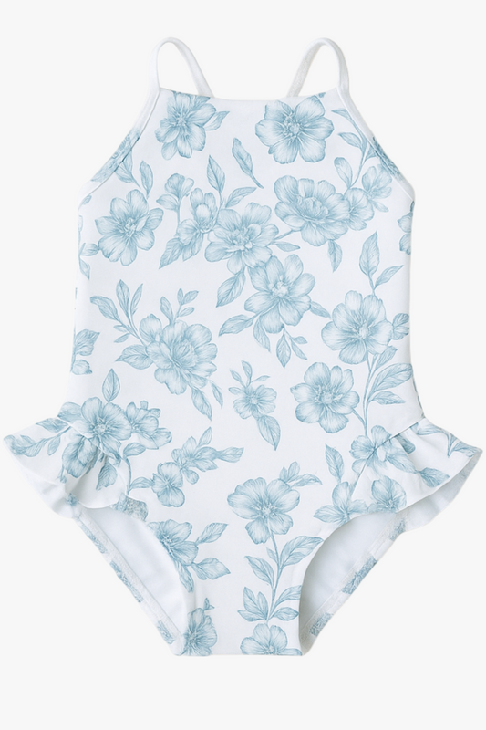 Little Clementine One-Piece Swimsuit in Daylight Saunter