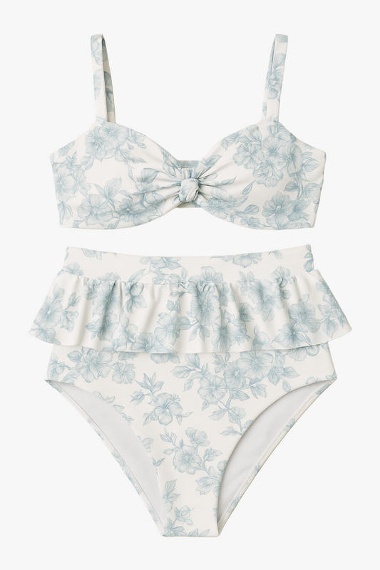 Sabina Bikini Top in Daylight Saunter