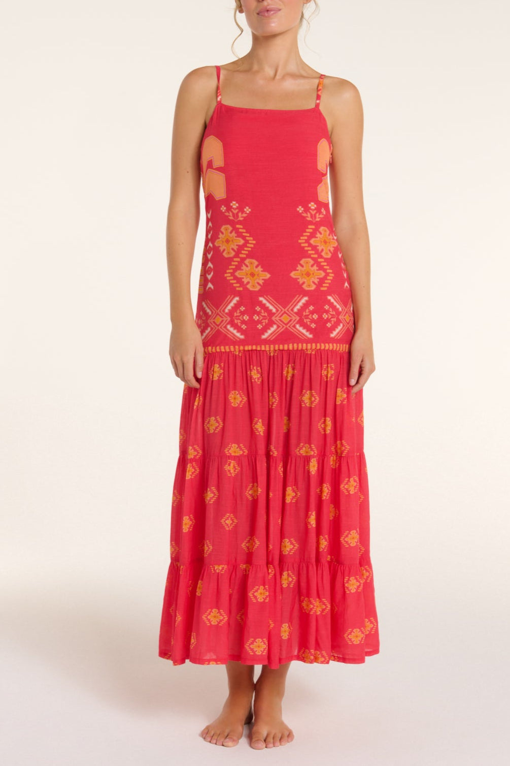 Poppy Dress in Tribal Gone West by Hermoza Tribal Gone West / L Poppy Dress in Tribal Gone West by Hermoza Tribal Gone West / L