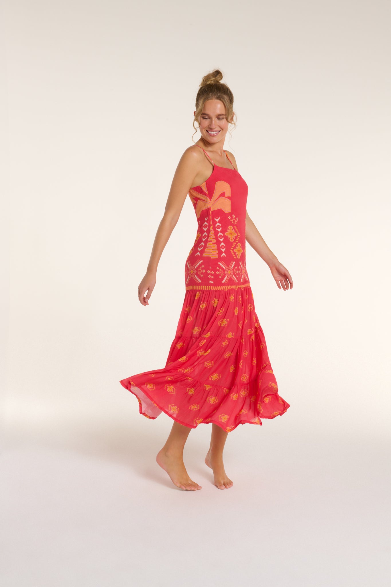 Poppy Dress in Tribal Gone West