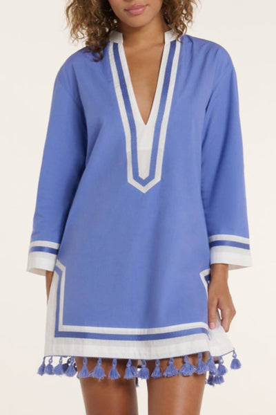 Monica Tunic in Cornflower – Hermoza