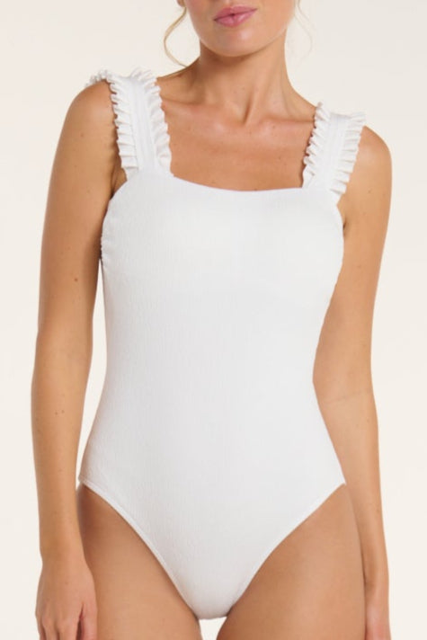Natalie Ruffle Strap One Piece Swimsuit Sugar
