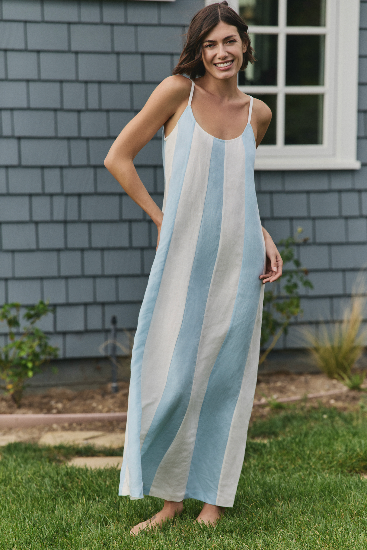 Grace Maxi Dress Cover-Up in Powder Blue