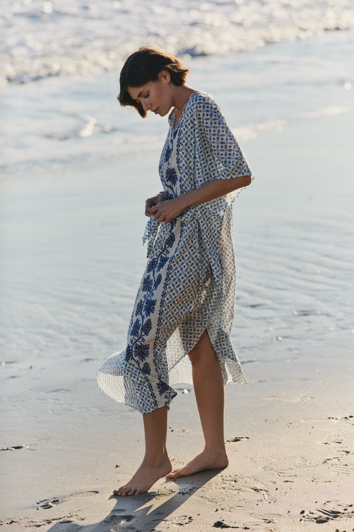 Carrie Caftan in Santorini Dots