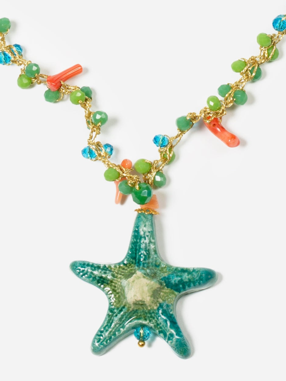 Doble Estrella De Mar Necklace by CASHFANA