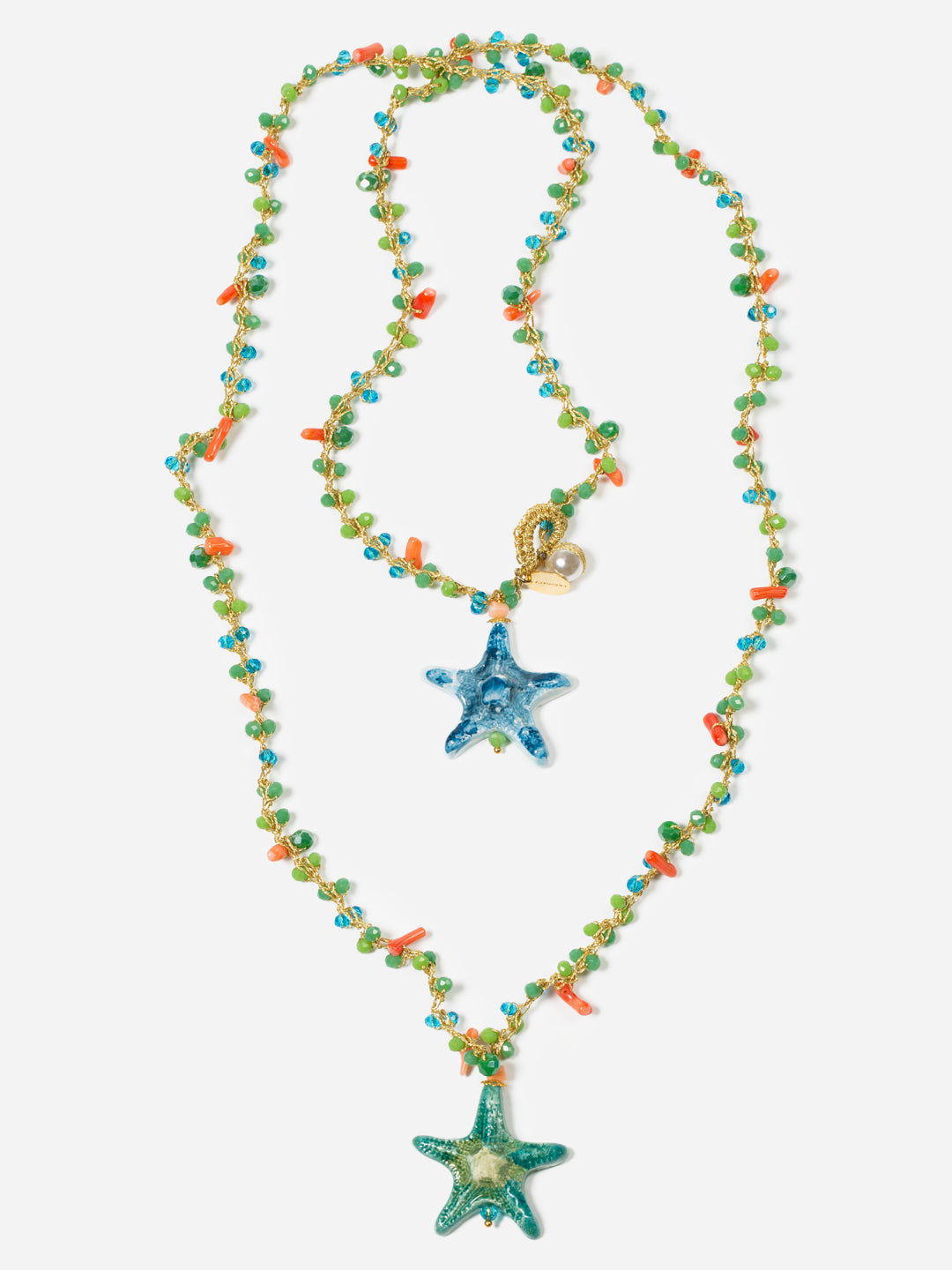 Doble Estrella De Mar Necklace by CASHFANA