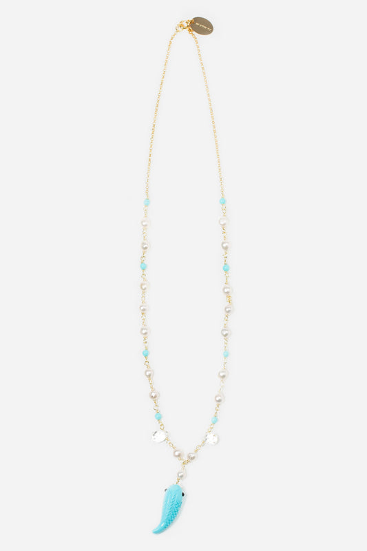 Pez Turquesa Necklace by CASHFANA