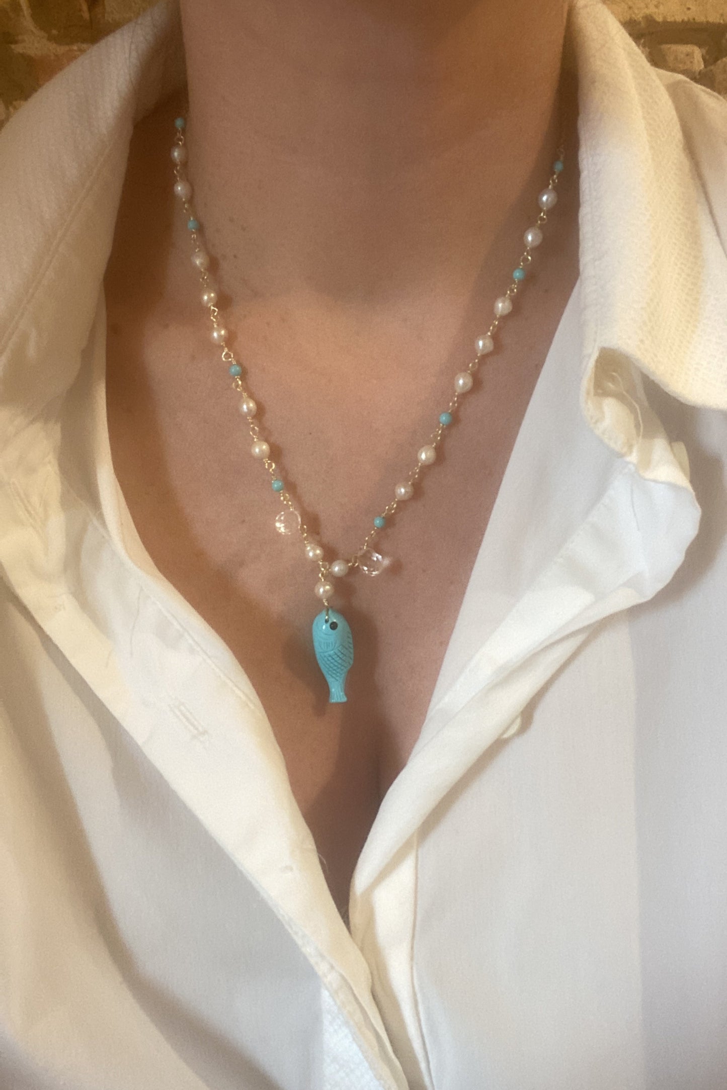 Pez Turquesa Necklace by CASHFANA