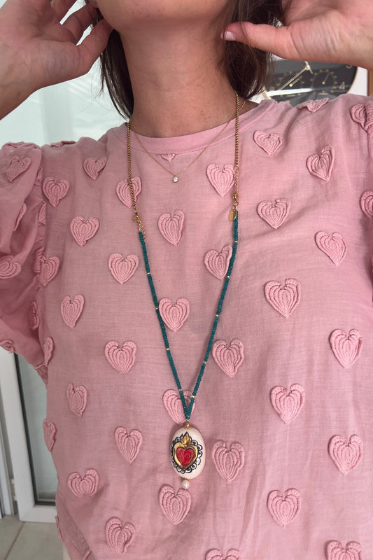 Cuore Biancho Necklace by CASHFANA