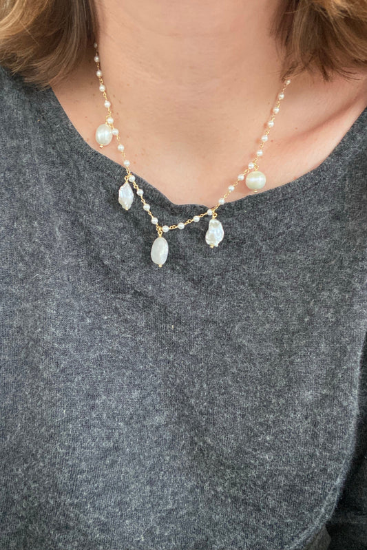 Cinque Perle Necklace by CASHFANA