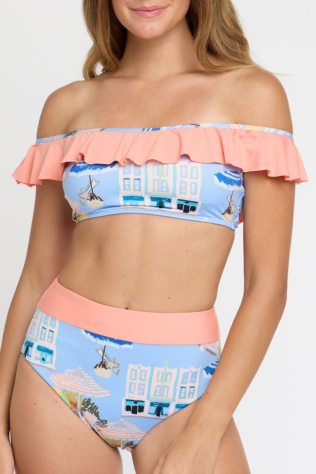 Hazel Hipster Two-piece Bottom in Coast to Coast