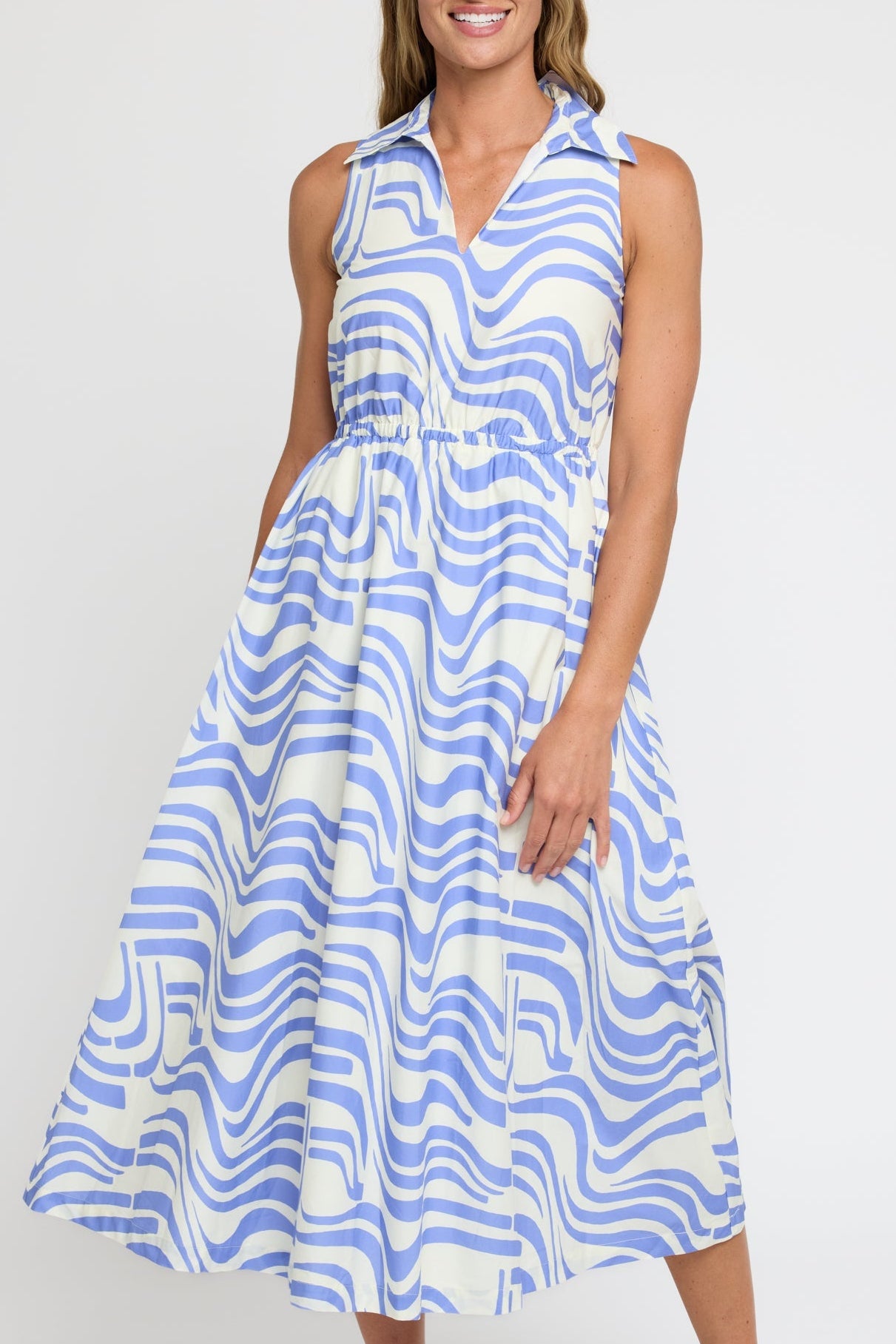 Alice Midi Dress in Revel in Retro Revel in Retro / S at Hermoza Alice Midi Dress in Revel in Retro Revel in Retro / S at Hermoza