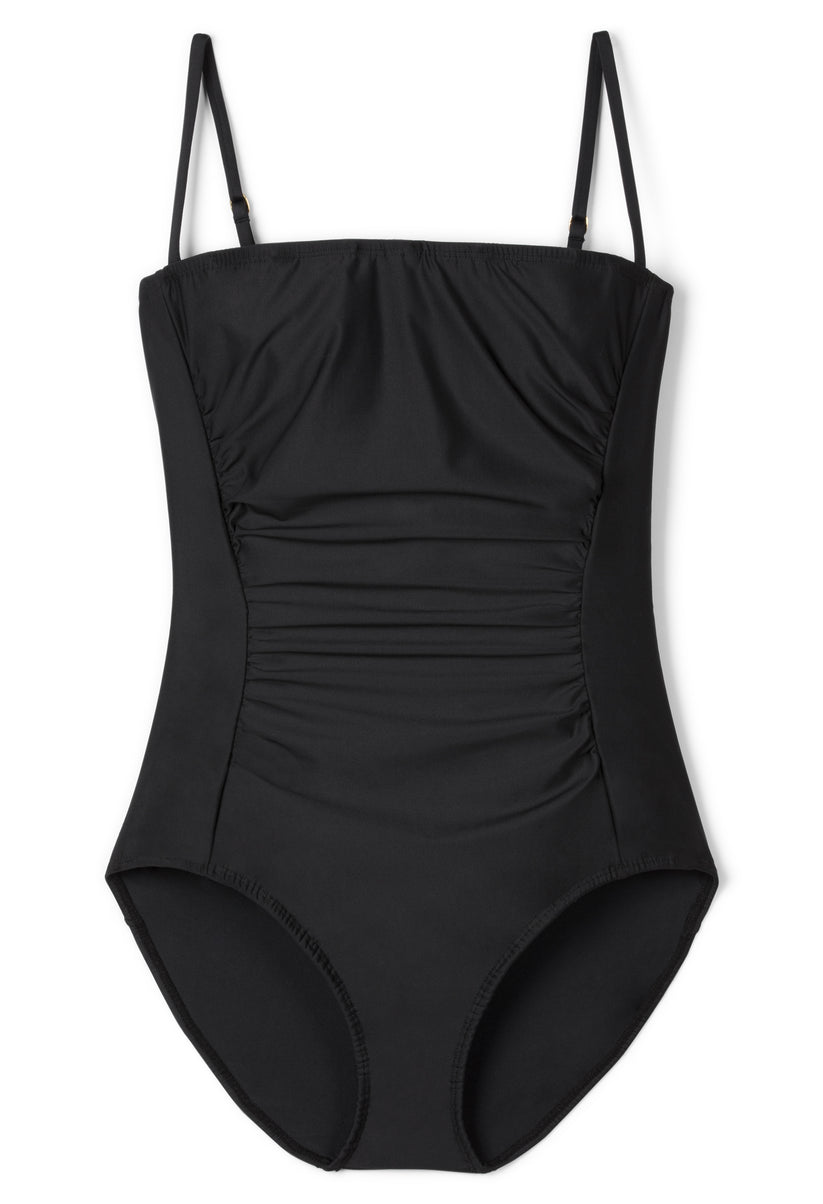 One Piece Swimsuit With Tummy Control - Lupe Black – Hermoza